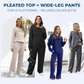 🔥LAST DAY SALE — 60% OFF! 👍✨Women's 2026 UK Casual Crew Neck Top & Drawstring Pants Set