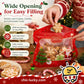 💖LAST DAY SALE 50% OFF!!🎁Easy Fill, Easy Seal🎄 Festive Self-Seal Treat Bags – Santa & Snowman Print | Resealable, Food-Safe & Perfect for Cookies, Chocolates & Little Gifts 🎅⛄