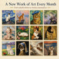 💥New Product 50% Off🎁🐱 2027 Cat Art Calendar — 12 Masterpieces Reimagined With A Curious Feline Twist