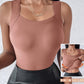 🏆🌟Last Day Special Price ￡6.99!!🎀Women's U Neck Shapewear Built-in Bra Tank High Strechy Sleeveless Slim Fit Tops Camisole