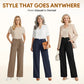 👖 Lengths for Every Height🌷Last Day Sale 70% OFF!! 💥High-Waist Wide-Leg Pants with Frog Button Detail