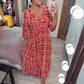 ❤️‍🔥2026 Summer Sale 49% OFF🌷Bohemian Casual Print V-neck Waist Wrap Long Dress