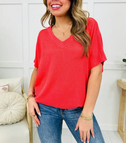 💥Limited time promotion 49% Off💥Women's V-Neck Versatile Casual Bat Sleeve T-Shirt Tops