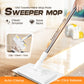 🔥54% OFF!! ✨🧹🏆#1 Best Seller ⏰💕🌟Flat Mop with Stainless Steel Handle, Come with Reusable Washable Mop Cloths