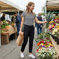⏳LIMITED OFFER 70%OFF🌞Women’s Fitted High-Waisted Zip-Pocket Trousers - 👖Lightweight, Breathable, Soft 26"/27" Ankle Pants with Zipper Pockets