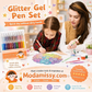 🏆 Last Day Special Price £8.99!🎄🎁Glitter Gel Pen Set – Smooth Writing 🎨