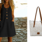 🍑 50% OFF NOW!✨🌸Women's Solid Color U-Neck Sleeveless Cotton Linen Dress - Lightweight, Breezy & Ridiculously Comfy 💛