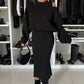 💃HOT SALE 60% OFF🍂🌟Chic & Cozy! Women's Sweatshirt + Sleeveless Dress 2-Piece Set