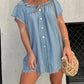 🔥HOT SALE 55% OFF💝Short Sleeve Casual Denim Dress