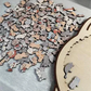 🏆Last day Special Price ￡10.99!!🎁🧩135-Piece Morandi-Colored Cat Shaped Wooden Jigsaw Puzzle