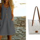 🍑 50% OFF NOW!✨🌸Women's Solid Color U-Neck Sleeveless Cotton Linen Dress - Lightweight, Breezy & Ridiculously Comfy 💛