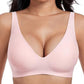 💥 Sale 50% Off💕 2026 NEW Jelly Wireless Womens Comfortable Wireless Bras Push Up Bralettes Seamless Tshirts Bras Deep V Everyday Bras