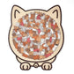 🏆Last day Special Price ￡10.99!!🎁🧩135-Piece Morandi-Colored Cat Shaped Wooden Jigsaw Puzzle