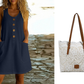 🍑 50% OFF NOW!✨🌸Women's Solid Color U-Neck Sleeveless Cotton Linen Dress - Lightweight, Breezy & Ridiculously Comfy 💛