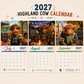 ⏳📅LAST DAY SPECIAL PRICE ￡7.99⚡50K+ SOLD💕2027 Funny Highland Cow Wall Calendar | A4 Hanging Calendar | Designed by Isabel Kline