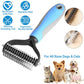 ⏳Limited Time Promotion 50% OFF 🎉 #1 in UK Pet Grooming 2026 🏆Professional Double-Sided Deshedding Brush for Dogs & Cats – Reduces Shedding by 90%💪