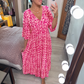 ❤️‍🔥2026 Summer Sale 49% OFF🌷Bohemian Casual Print V-neck Waist Wrap Long Dress