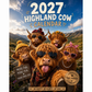 ⏳📅LAST DAY SPECIAL PRICE ￡7.99⚡50K+ SOLD💕2027 Funny Highland Cow Wall Calendar | A4 Hanging Calendar | Designed by Isabel Kline