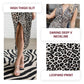 🌸Spring Specials🌸 Woman’s Deep V-Neck Leopard Print Slit Dress