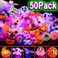 🔥🎃Spooky Season Hot Sale 50% OFF‼️✨LED Light Halloween Glowing Ring 💍| Flashing Light‑Up Party Favor for Halloween Night👻
