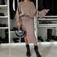 💃HOT SALE 60% OFF🍂🌟Chic & Cozy! Women's Sweatshirt + Sleeveless Dress 2-Piece Set
