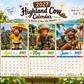 ⏳📅LAST DAY SPECIAL PRICE ￡7.99⚡50K+ SOLD💕2027 Funny Highland Cow Wall Calendar | A4 Hanging Calendar | Designed by Isabel Kline