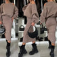 💃HOT SALE 60% OFF🍂🌟Chic & Cozy! Women's Sweatshirt + Sleeveless Dress 2-Piece Set