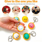 🔥 LAST DAY 60% OFF🔥  Cute Dumpling Pressable Fidget Keychain - touch sensing light