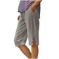 🏆Last Day Promotion：ONLY ￡10.99!!✨⏰Women's Casual Solid Color Pocket Capri Pants
