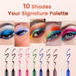 💓🎁Hot Sale 49% OFF🥰💧14-Pack Waterproof Colored Gel Eyeliner Pencil – Metallic & Shimmer Finishes, Smudge-Proof
