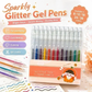 🏆 Last Day Special Price £8.99!🎄🎁Glitter Gel Pen Set – Smooth Writing 🎨