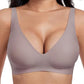 💥 Sale 50% Off💕 2026 NEW Jelly Wireless Womens Comfortable Wireless Bras Push Up Bralettes Seamless Tshirts Bras Deep V Everyday Bras