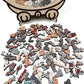 🏆Last day Special Price ￡10.99!!🎁🧩135-Piece Morandi-Colored Cat Shaped Wooden Jigsaw Puzzle