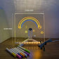 ⏳LAST DAY SALE 49% OFF !! 🎨LED Note Board🎁Buy 1 Get 7 Colour Pens For Free