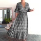 ❤️‍🔥2026 Summer Sale 49% OFF🌷Bohemian Casual Print V-neck Waist Wrap Long Dress