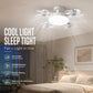 🌀49% OFF NOW! 💡Foldable Socket Ceiling Fan Light with Remote, Energy-Saving Cooling & Lighting for Bedroom & Home