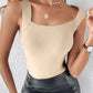 🏆🌟Last Day Special Price ￡6.99!!🎀Women's U Neck Shapewear Built-in Bra Tank High Strechy Sleeveless Slim Fit Tops Camisole