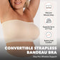 ⏳Summer Hot Sale 50% OFF🤎Convertible Strapless Bandeau Bra with Wireless Comfort, Anti-Slip Grip & Removable Straps