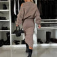 💃HOT SALE 60% OFF🍂🌟Chic & Cozy! Women's Sweatshirt + Sleeveless Dress 2-Piece Set