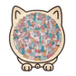 🏆Last day Special Price ￡10.99!!🎁🧩135-Piece Morandi-Colored Cat Shaped Wooden Jigsaw Puzzle