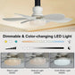 🌬️Surprise Price: Only £15.99!!🔥SmartBreez™ 40W LED Ceiling Fan Light – 20.5” Ultra-Quiet with Remote 🎯 | E27 + FREE B22 Adapter 🔌 | For Bedroom 😴, Kitchen 👩‍🍳 & Garage 🛠️ – UK Ready! 🇬🇧