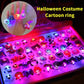 🔥🎃Spooky Season Hot Sale 50% OFF‼️✨LED Light Halloween Glowing Ring 💍| Flashing Light‑Up Party Favor for Halloween Night👻
