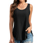 🔥Hot Sale 50% OFF💥Womens Tank Tops Sleeveless EyeletEmbroidery Scoop Neck Loose Fit Casual SummerFlowy