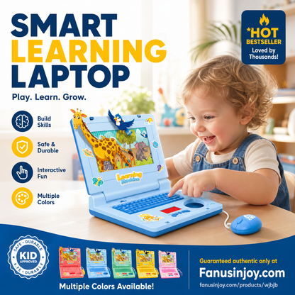 50% Off!💻 Baby's first laptop – no Wi-Fi needed. Lights, music, learning. Let's go! 👶✨
