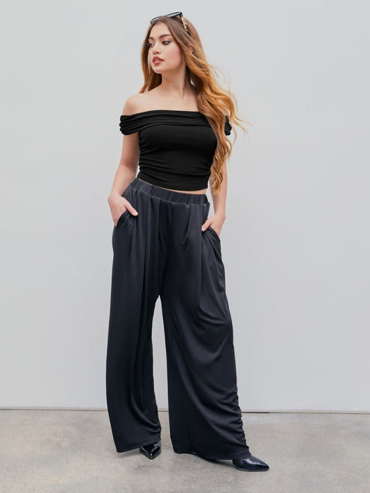 🎉Hot Promotion 50% OFF🛍️High Elastic Casual Flowy Wide Leg Pants