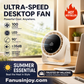 🌬️LAST DAY SPECIAL PRICE!!❄️100-Speed Desk Fan – Stepless, Quiet & Dual-Use Design