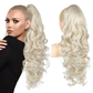 🥳2026 HOT SALE🥳💞50K+ SOLD!💜✨ 50% OFF! Clip-on Wavy Ponytail Extension – Natural big waves, tangle‑free & heat‑resistant. Instant volume in seconds! 🦚🎀