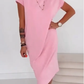 🌺Summer Hot Sale 50% OFF💐Soft Breathable Midi T-Shirt Dress With Side Pockets