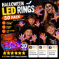 🔥🎃Spooky Season Hot Sale 50% OFF‼️✨LED Light Halloween Glowing Ring 💍| Flashing Light‑Up Party Favor for Halloween Night👻