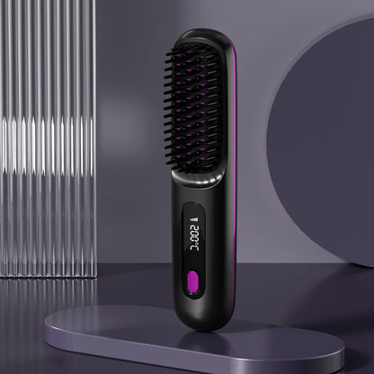 🔥2026 Hot Sale ⏳Cordless Ceramic Heated Hair Straightening Comb